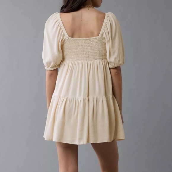 AE Puff Sleeve Babydoll Dress - Picture 2 of 4
